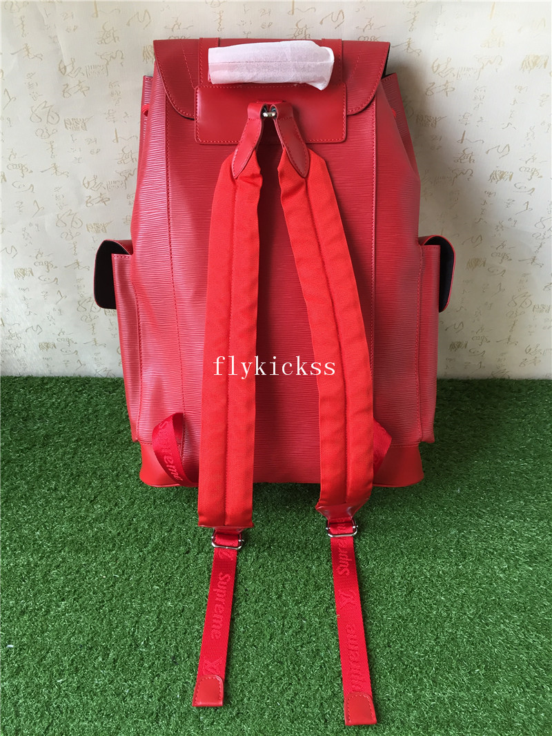 LVS Supreme Leather Red Blackpack